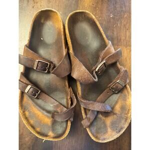 Brown birkenstock mayari sandals size 37/ 7